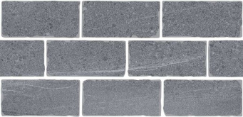 BR023T Бордюр Роверелла серый мозаичный 34,5x14,7x0,9 - изображение 1