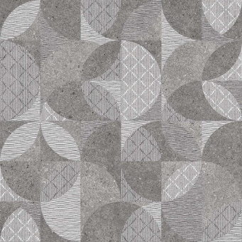 DL601020R Фондамента серый декорированный обрезной 60x60x0,9 - изображение 1