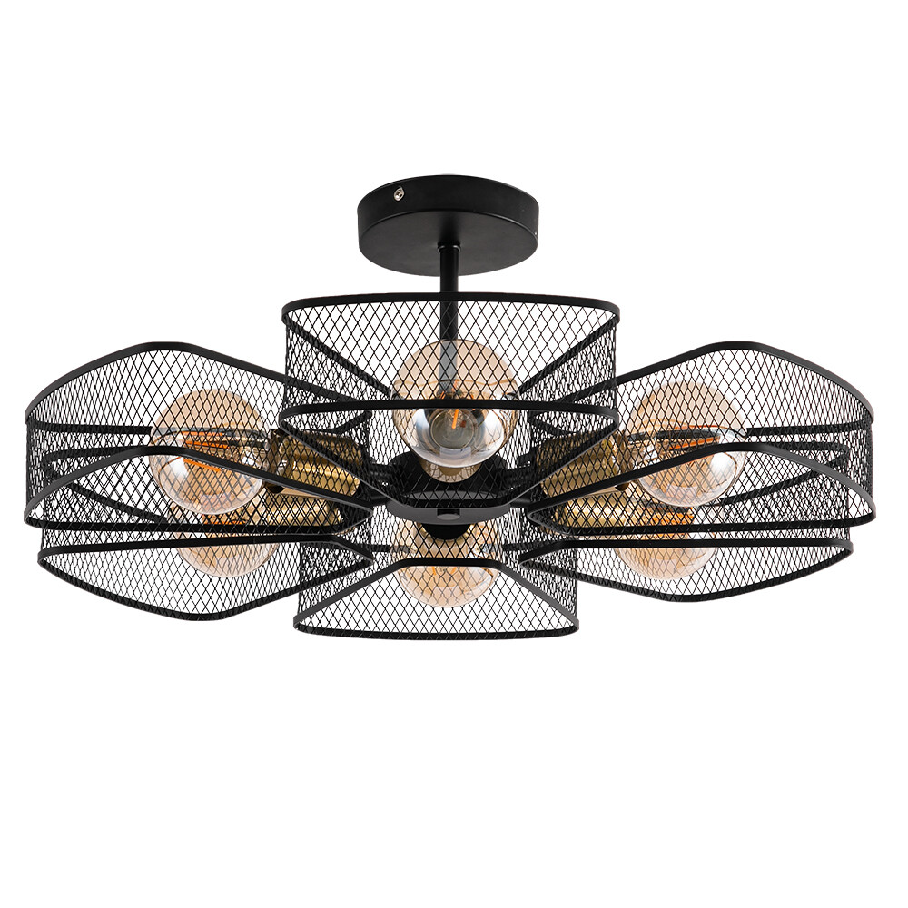 Люстра подвесная Arte Lamp Maasym E27 60 Вт 14 кв.м (A7044PL-6BK) - изображение 1