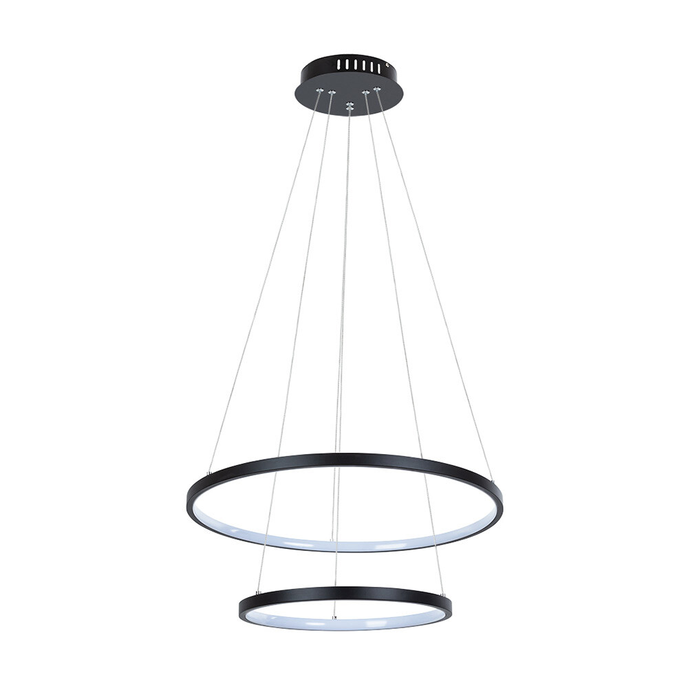 Люстра светодиодная подвесная Arte Lamp Frodo 65 Вт 3000-6000К 3 кв.м (A2197SP-2BK) - изображение 1