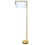Торшер Arte Lamp E27 60 Вт медь/белый IP20 (A5031PN-1PB)