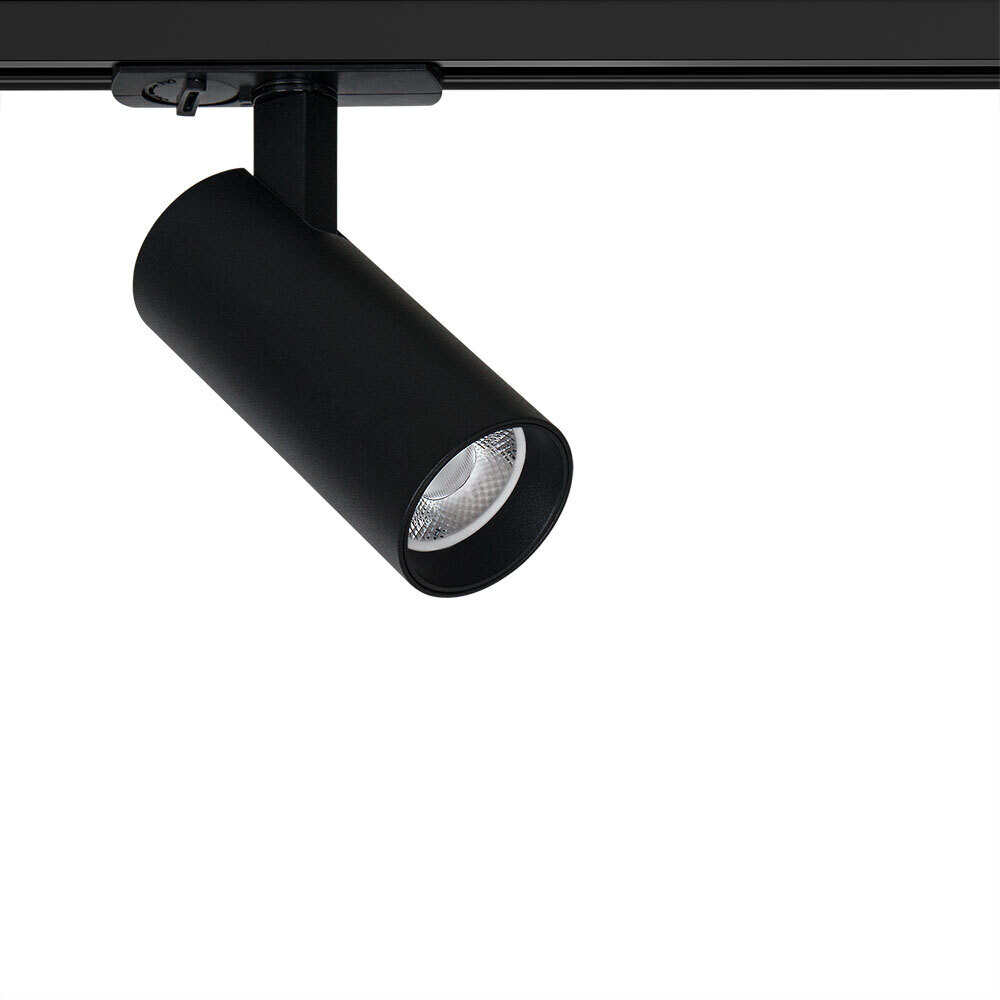 Светодиодный трековый светильник однофазный Arte Lamp Bene 4000К 10 Вт 2,5 кв.м черный (A1945PL-1BK) - изображение 1