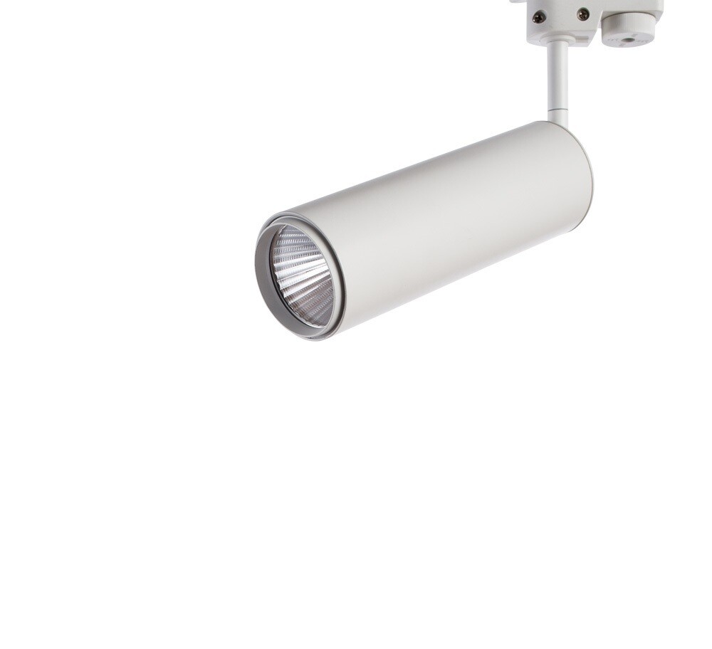 Светодиодный трековый светильник однофазный Arte Lamp Periscopio 4000К 12 Вт 1 кв.м белый (A1412PL-1WH) - изображение 1