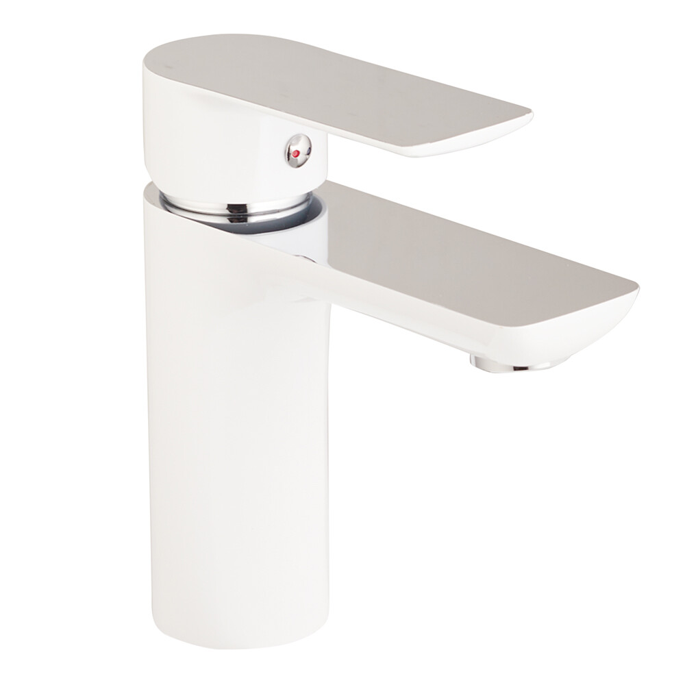 Смеситель для раковины Lavelly White Modern хром/белый однорычажный (623750) - изображение 1