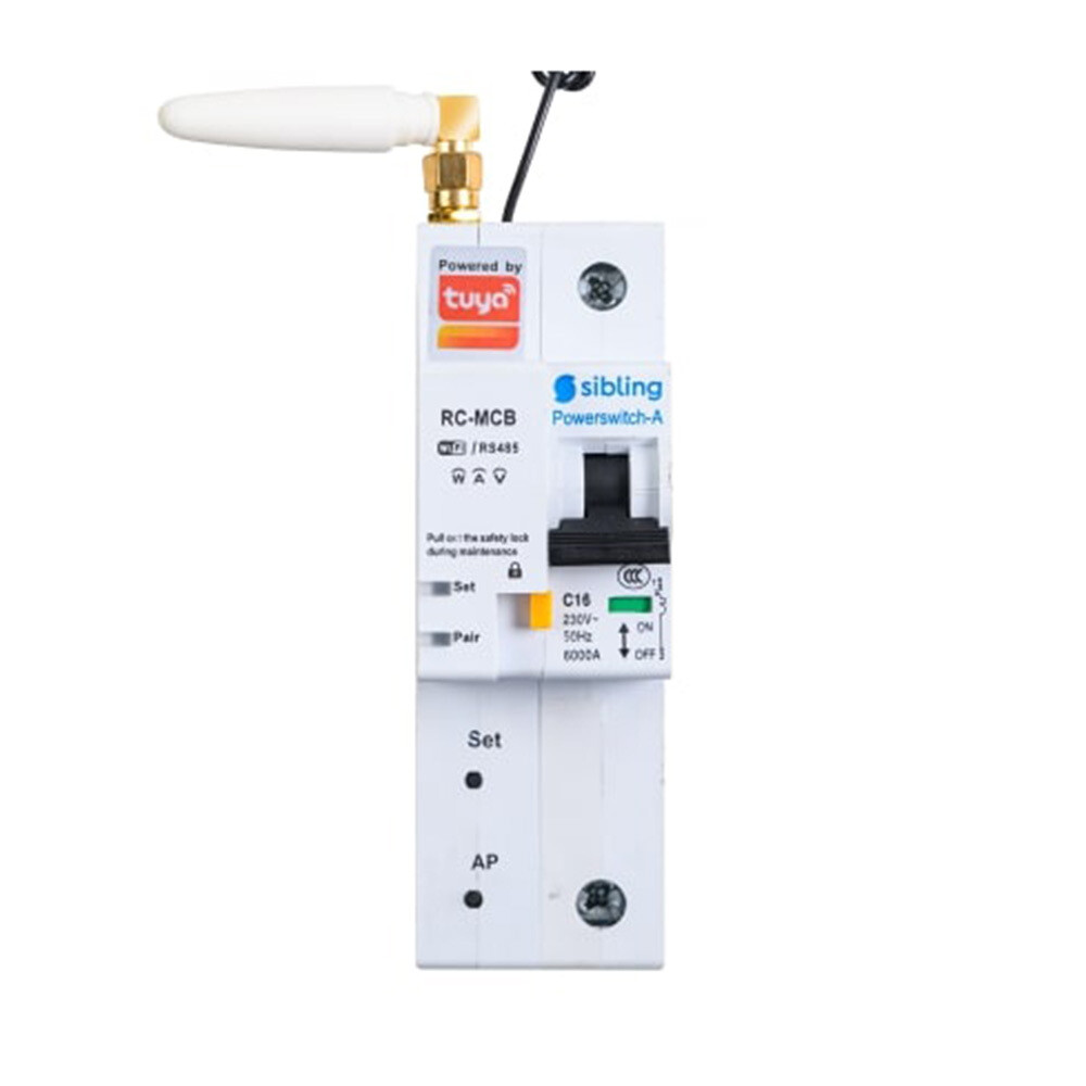 Умный автоматический выключатель Sibling Smart Home Powerswitch-A25 1P 3 кА на DIN-рейку - изображение 1