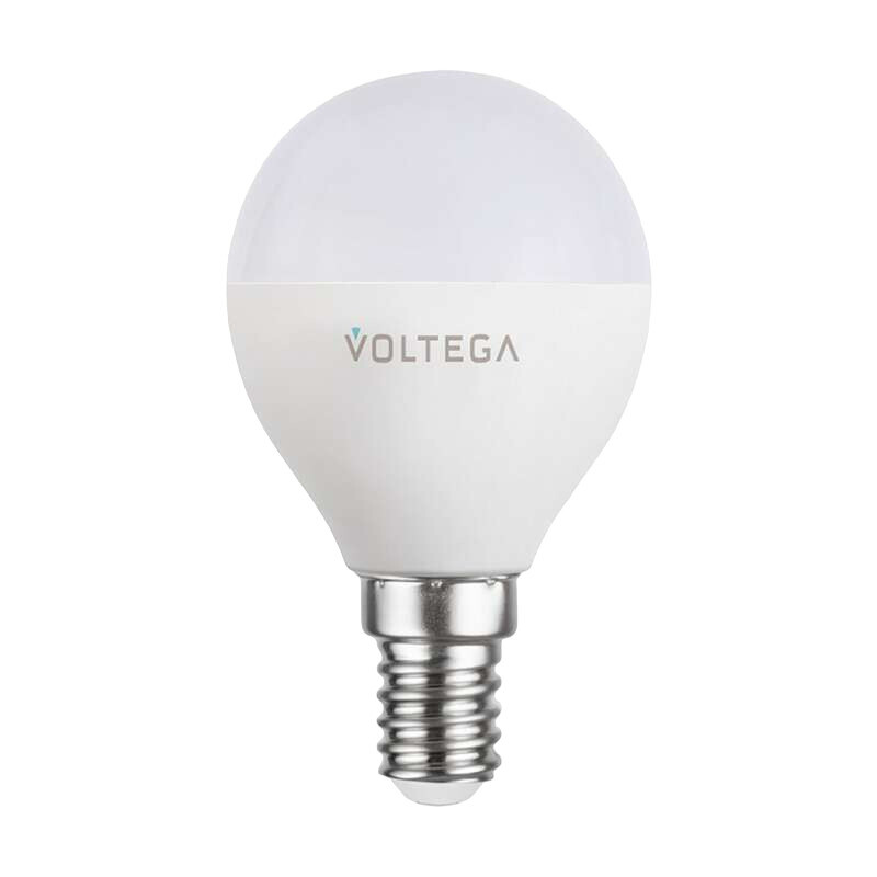 Лампа умная Voltega Wi-Fi bulbs светодиодная E14 5 Вт теплый/холодный 2700-6500 К IP20 шар - изображение 1