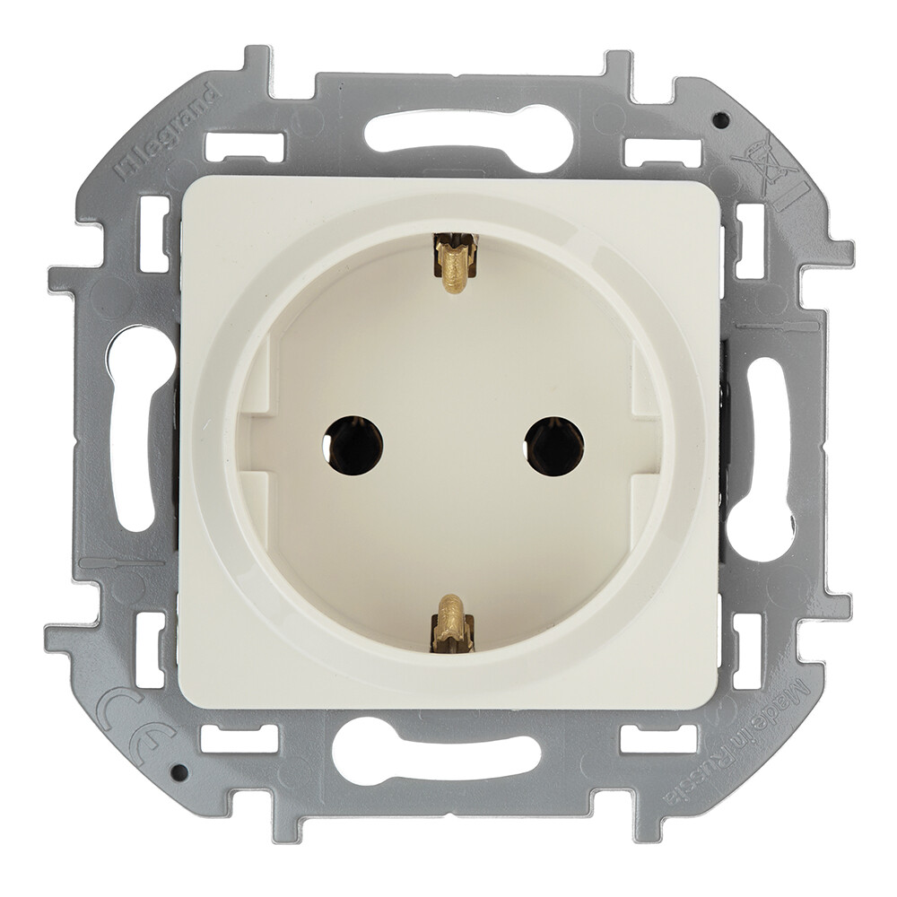 Розетка Legrand Inspiria встраиваемая слоновая кость (673721) - изображение 1