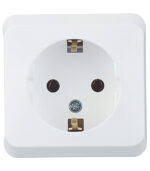 Розетка Systeme Electric Этюд накладная белая (PA16-003B)