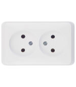 Розетка Systeme Electric Этюд накладная белая (PA16-005B)
