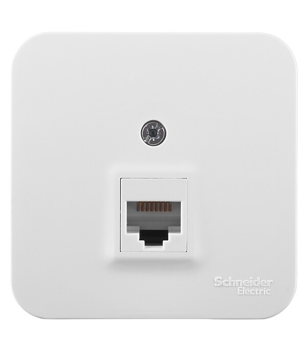Розетка компьютерная Systeme Electric Blanca накладная белая RJ45 (BLNIA045001) - изображение 1