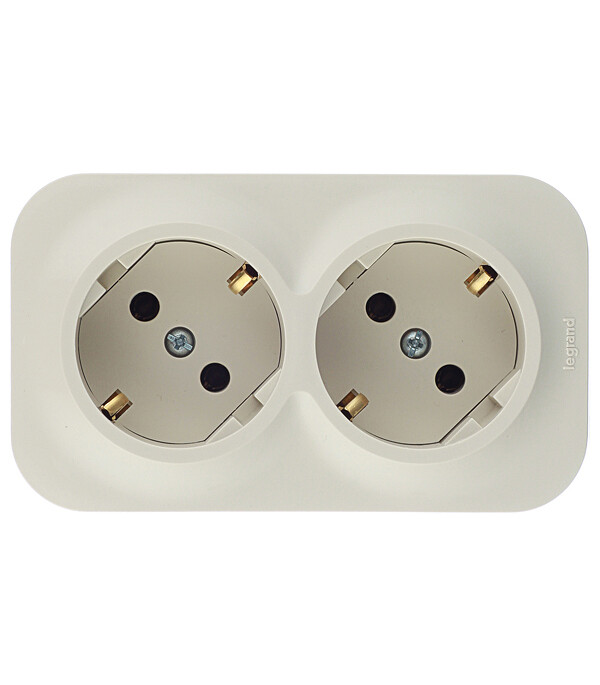 Розетка Legrand Quteo накладная слоновая кость (782263) - изображение 1