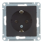 Розетка Systeme Electric AtlasDesign встраиваемая карбон (ATN001043)