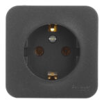 Розетка Systeme Electric Blanca накладная антрацит (BLNRA010116)