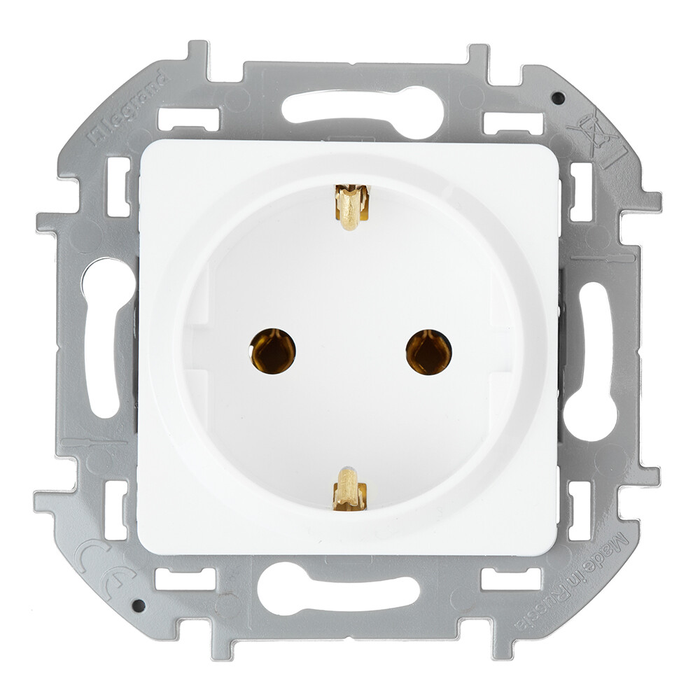 Розетка Legrand Inspiria встраиваемая белая (673720) - изображение 1