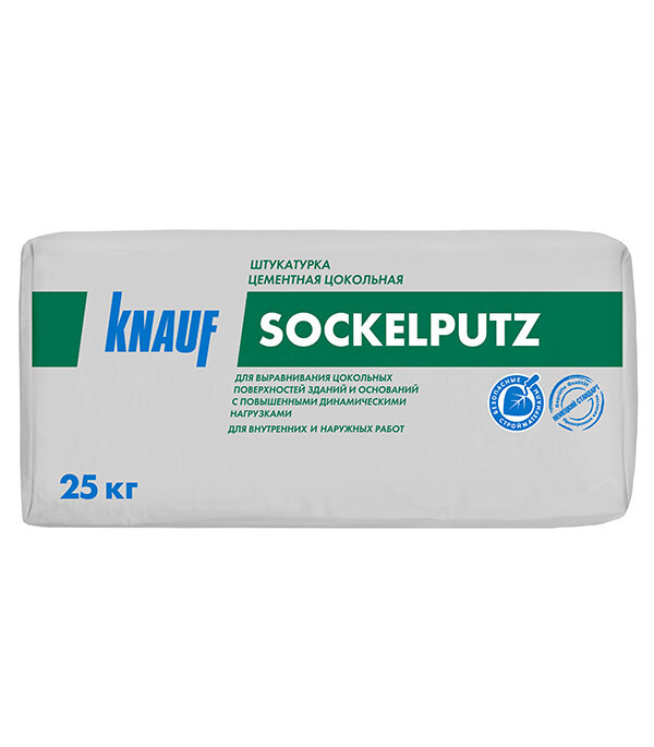 Штукатурка цементная Knauf Зокельпутц цокольная 25 кг - изображение 1