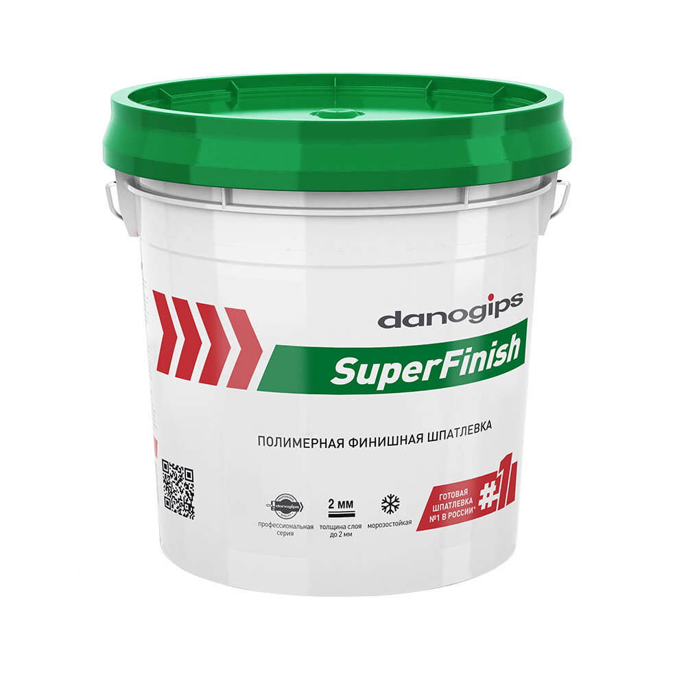 Шпатлевка Danogips SuperFinish универсальная 17 л/28 кг - изображение 1