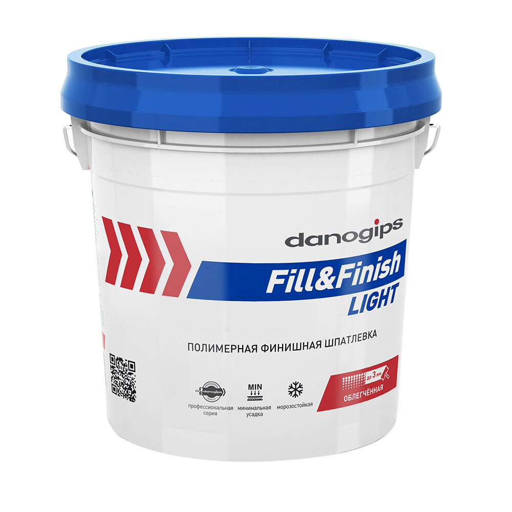 Шпатлевка Danogips Fill&Finish Light универсальная облегченная 17 л/20,9 кг - изображение 1