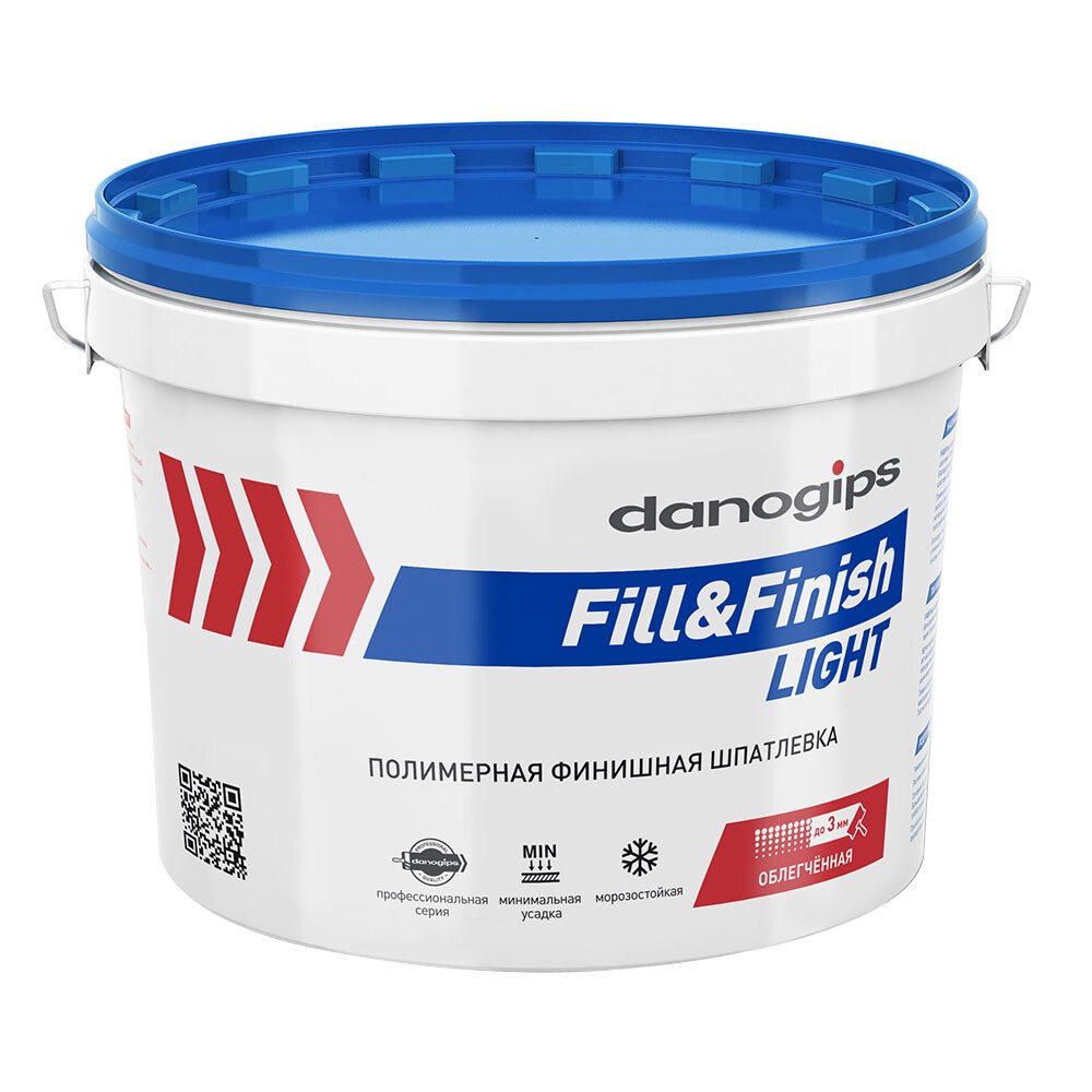Шпатлевка Danogips Fill&Finish Light универсальная облегченная 10 л/12,3 кг - изображение 1