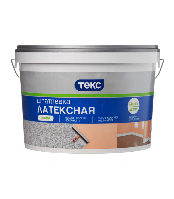 Шпатлевка латексная Текс Профи 16 кг - изображение 1