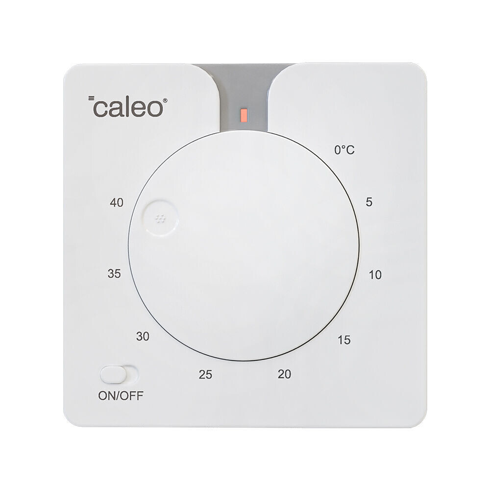 Терморегулятор аналоговый для теплого пола Caleo C430 белый - изображение 1