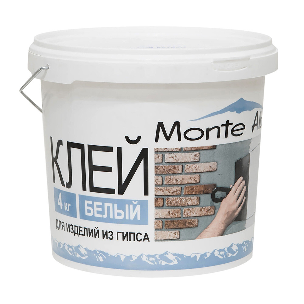 Клей гипсовый Monte Alba 4 кг - изображение 1