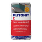 Клей для плитки/ керамогранита/ камня Plitonit С для облицовки сложных поверхностей серый класс C2 TE 25 кг