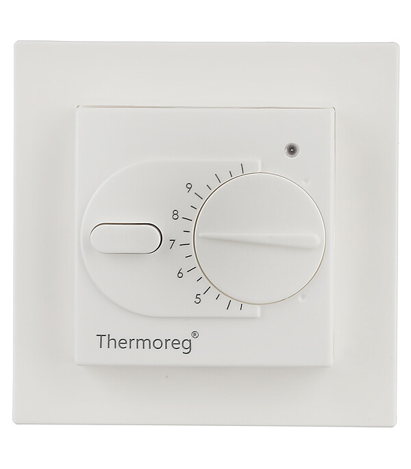 Терморегулятор механический для теплого пола Thermoreg TI-200dis белый - изображение 1