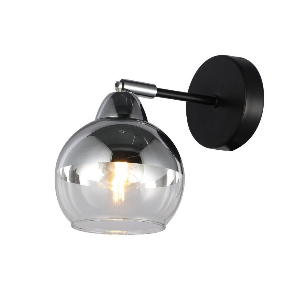 Бра Freya Jasper E27 60 Вт 230 В черное/серебро IP20 (FR5225WL-01B) - изображение 1